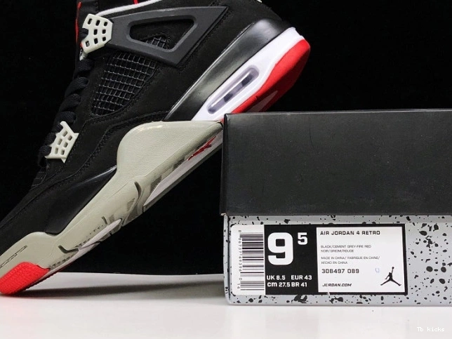 Rep TBK JORDAN CEMENT RETRO 4 308497-060 BLACK 0627